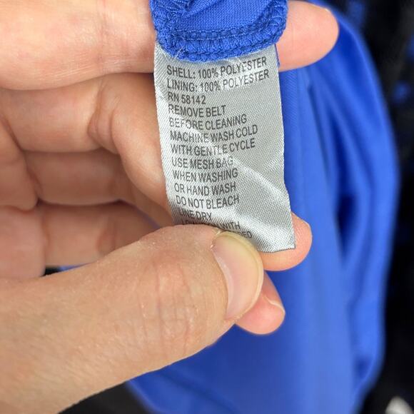 Muse Blue Black lace overlay sleeveless knee-length dress 6 twee - Picture 7 of 7